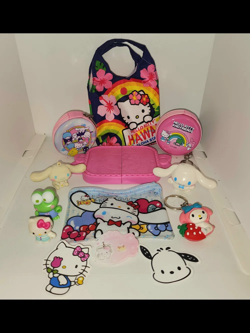 lot of assorted Sanrio Hello Kitty and friends toys and accessories